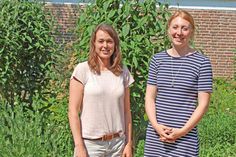 Sarah Henning (l.) und Marrit Bähr sind gespannt auf den ersten „Klimalotsentag“. Steffi Auer natürlich auch, aber die war gerade in Urlaub, als das Foto entstand.
