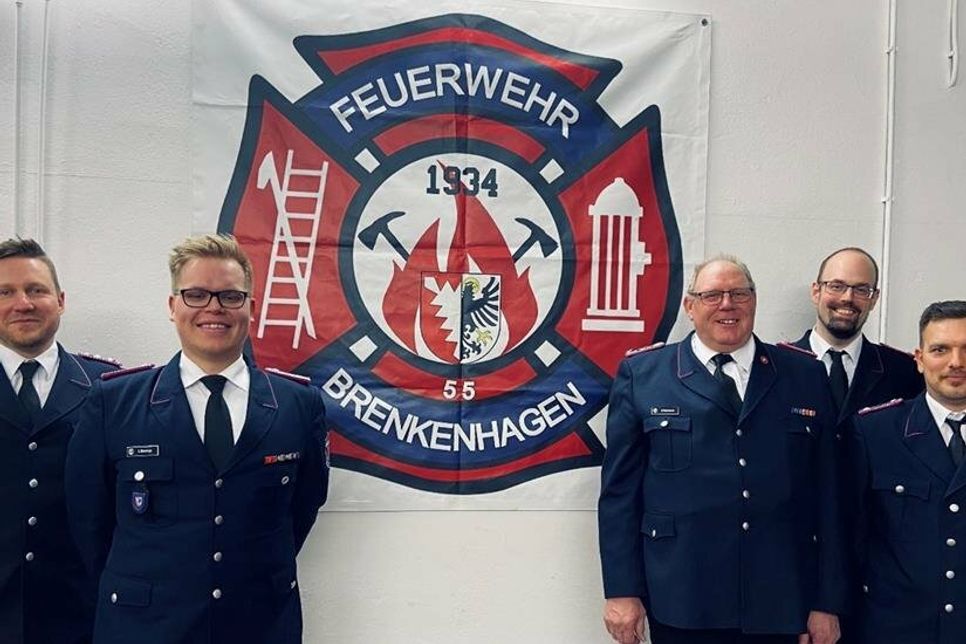 Sebastian Körner, Lasse Hennings, Martin Bebensee, Stephan Heinsch und Benjamin Schaletter (v. lks.).