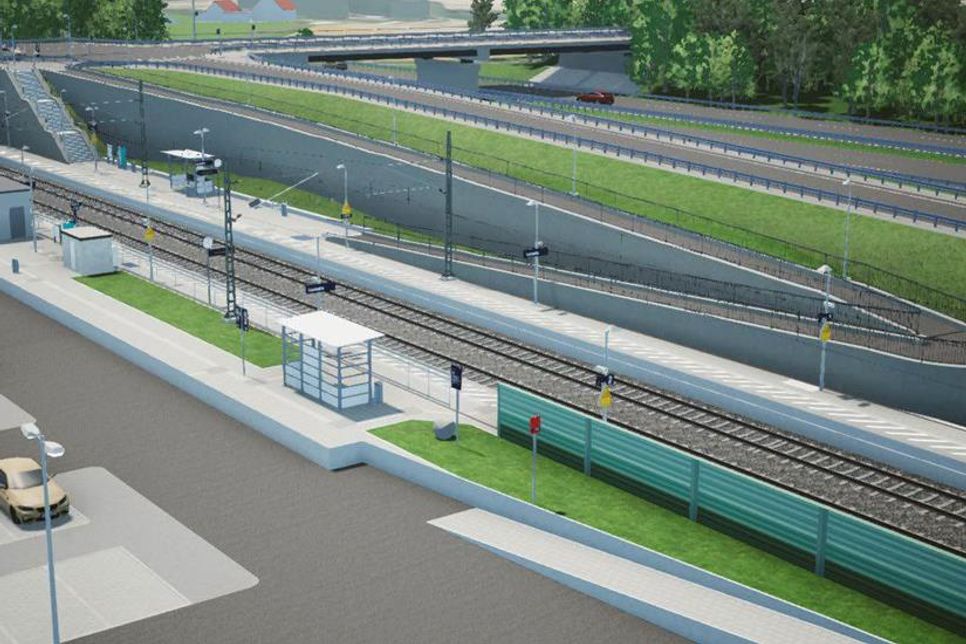 So soll er nach Fertigestellung aussehen, der neue Haltepunkt in Lensahn.