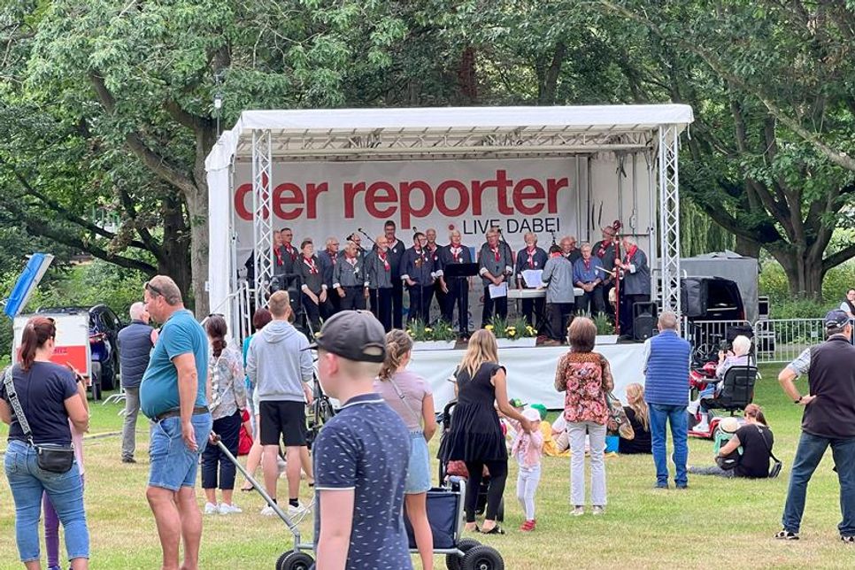 Steht auch in diesem Jahr wieder auf der Bühne im Kurpark: der Shantychor Konkordia Grömitz.