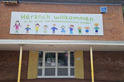 Eingangsbereich der Grund- und Gemeinschaftsschule Lensahn.