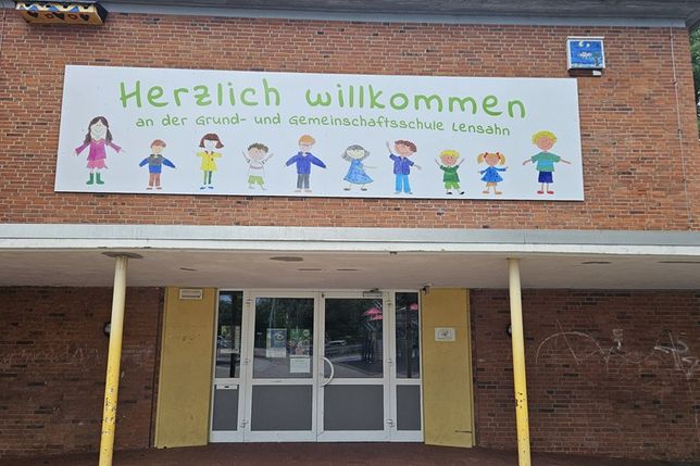 Eingangsbereich der Grund- und Gemeinschaftsschule Lensahn.