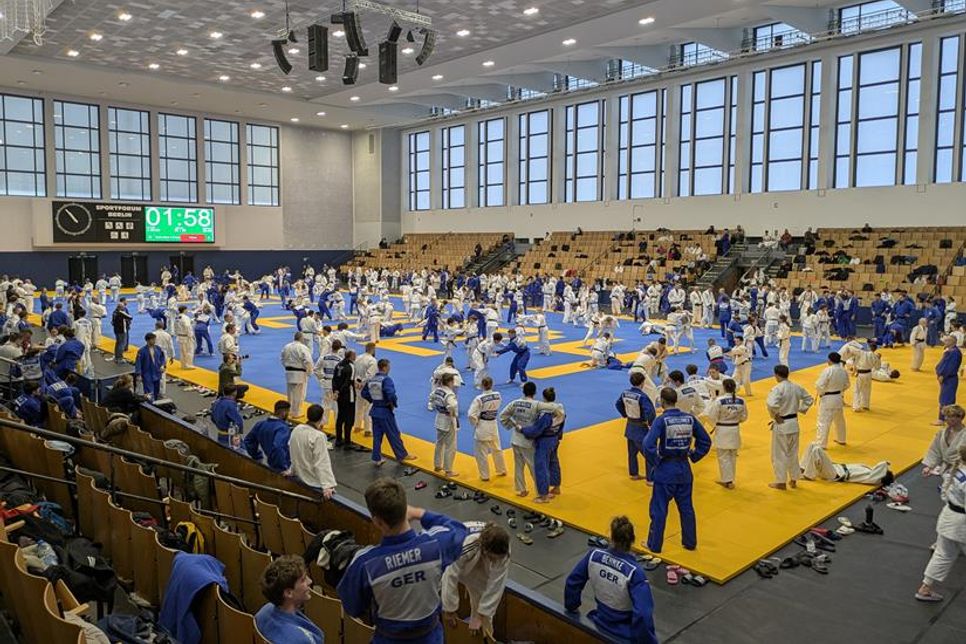 Die Judoka des PSV Berlin waren bei zahlreichen Wettbewerben wie hier im Sportforum Berlin zu Gast.