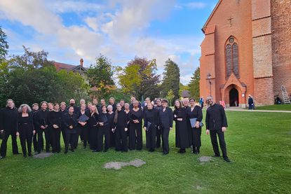 Kurz vor dem Auftritt gab’s ein weiteres Foto in Abendgarderobe.
