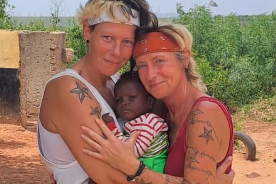 Vier Wochen lang kümmerten sich Jenny und Danie Kroß um die Waisenkinder in Ghana.