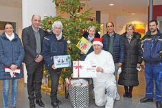Sammelten Spenden für die vielen Bedürftigen der Preetzer Tafel: Ellen Fender und Alexander Groß (beide Klinik Preetz), Dorit Kuhnt und Renate Beck (beide Tafel-Vorsitzende), Christian Bruschkat (Klinik Preetz), Ouled Attou und Susanne Sielaff-Untiedt (beide Haus am Klostergarten) und Martin Wegmann (Klinik Preetz).