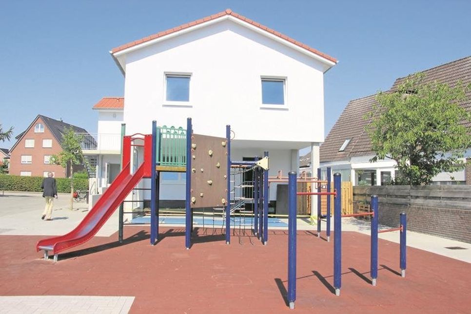 Auch der Außenbereich lädt zum Spielen ein.