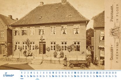 Das Januar-Motiv: In der Lübecker Straße 4 führte Gildeältermann Julius Junghans seine Weinhandlung.