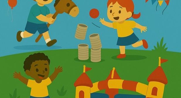 So sieht das Bild auf einem Plakat aus, mit dem die Gilde auf ihr Familienfest aufmerksam macht.