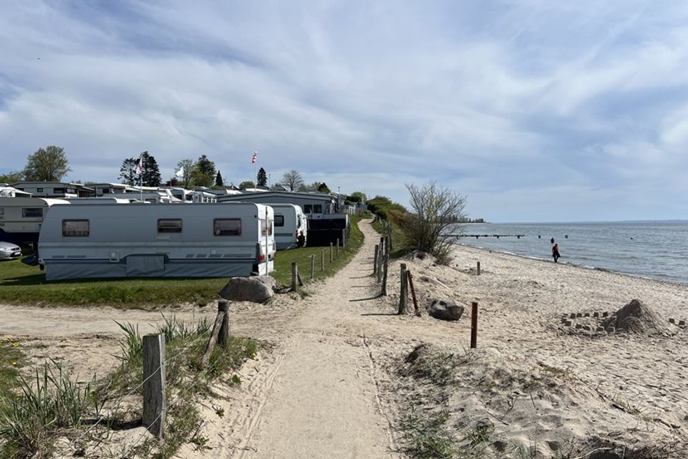 Viele Campingplätze befinden sich in absoluter Premiumlage direkt am Meer.