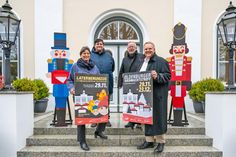 v. l. n. r. Silke Hantusch (Stadtmarketing Oldenburg in Holstein), Vadim König (Ostsee Catering Events), Bürgermeister Saba, Sven Jessen (Wirtschafts- und Fremdenverkehrsverein Oldenburg in Holstein)