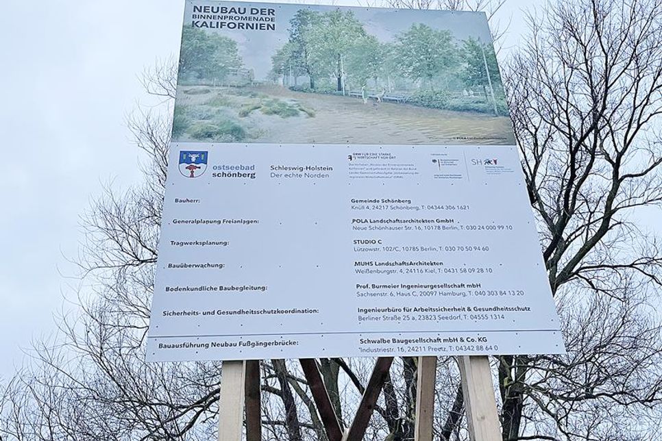 Dieses Bauschild an der Kreuzung Verwellengrund/Kapellenweg informiert über das millionenschwere Vorhaben.