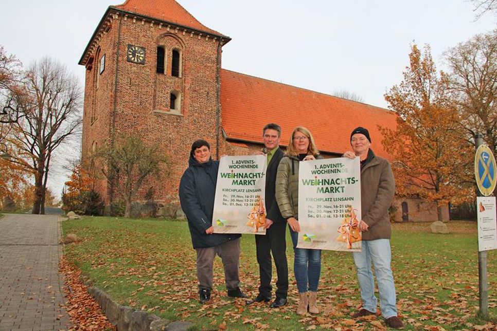 v.l.n.r. Vadim König, Michael Robien, Petra Rathje und Eckhard Schulte