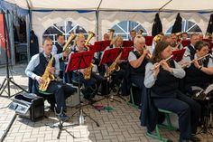 Das Blasorchester Lensahn musizierte gemeinsam mit den Gästen aus Luxemburg.