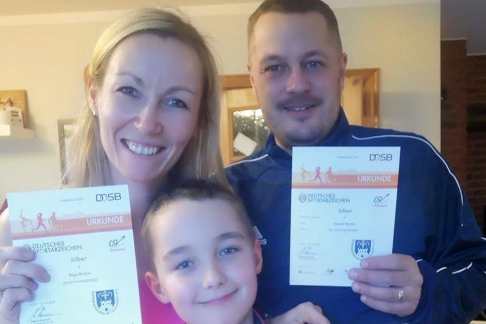 Anja, Daniel und Moritz Wiebe.