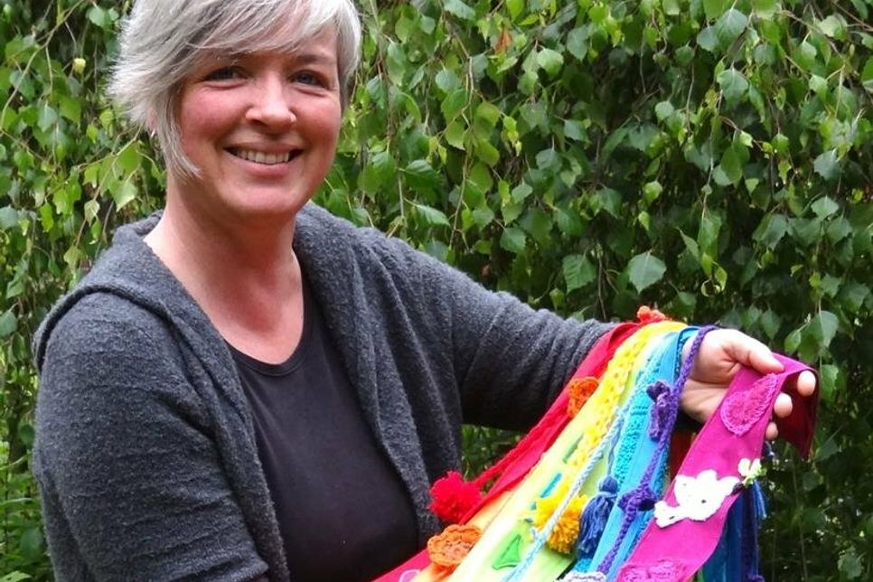 Heike Rhein möchte mit der Mitmachaktion auf alle Kriegsgebiete aufmerksam machen.