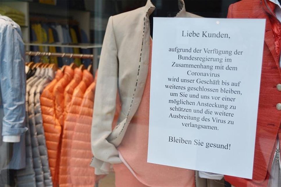 Viele Geschäfte haben zur Zeit geschlossen. Die Betreiber hoffen auf ein baldiges Ende der aktuellen Situation.