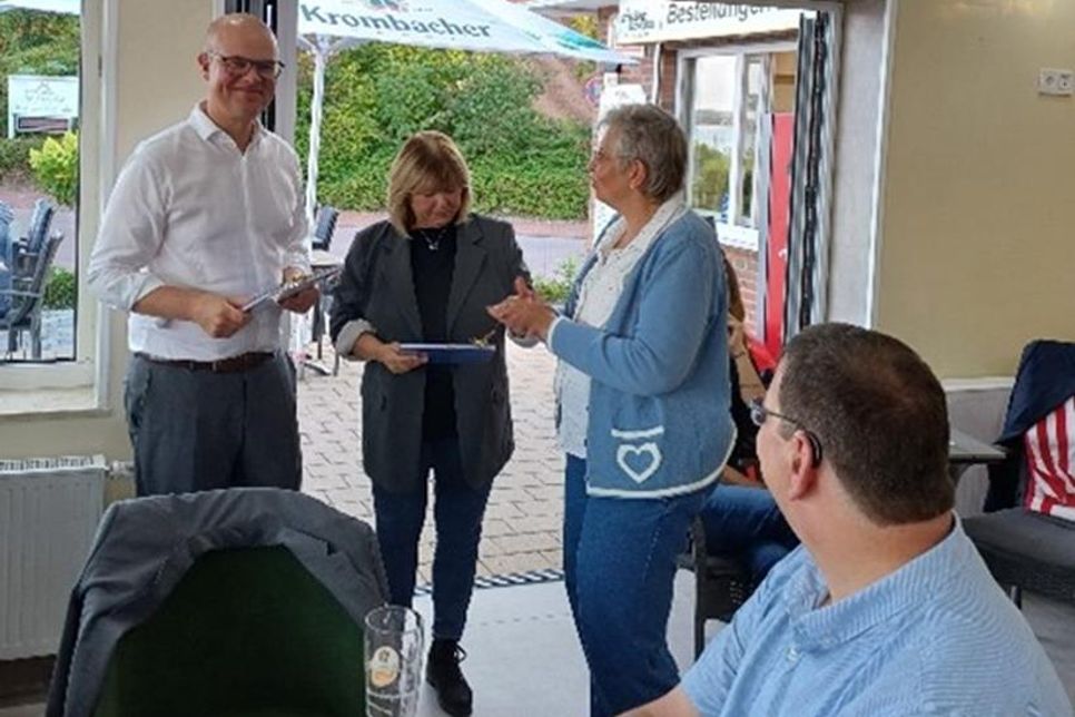Umweltminister Tobias Goldschmidt bei der SPD-Sierksdorf.