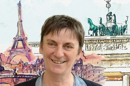 Martine Lestrat liest beim Seniorennachmittag in Scharbeutz. (Foto: Bernd Schröder)