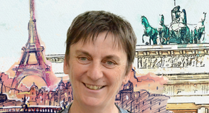 Martine Lestrat liest beim Seniorennachmittag in Scharbeutz. (Foto: Bernd Schröder)