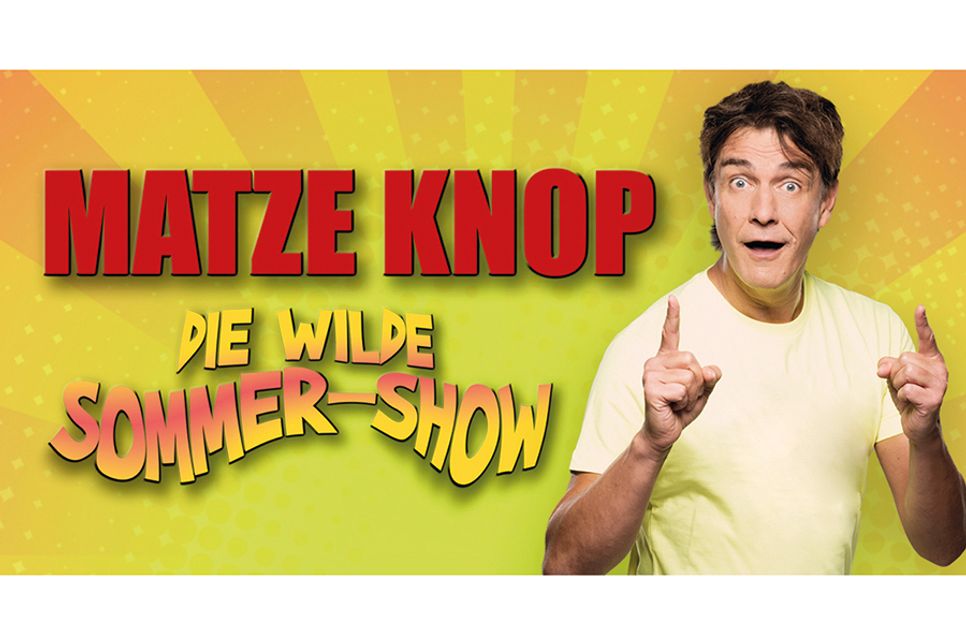 TV-Comedian und Parodist Matze Knop präsentiert am 5. Juli wieder seine wilde Sommer-Show in der Trinkkurhalle in Timmendorfer Strand.