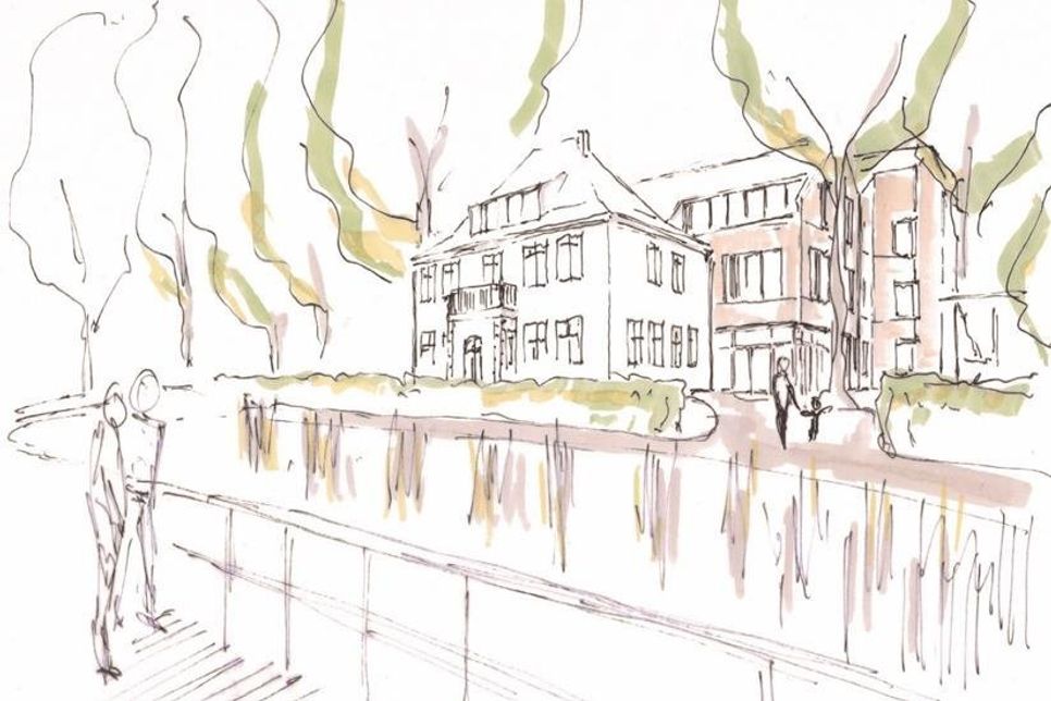 So könnte das BUND-Umwelthaus Neustadt aussehen. (Skizze: IBUS Architektengesellschaft mbH)