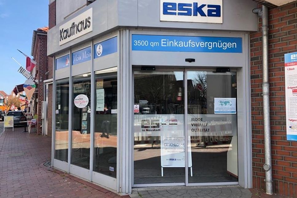 Ab Montag, dem 20. April darf auch das eska-Kaufhaus wieder seine Türen öffnen.