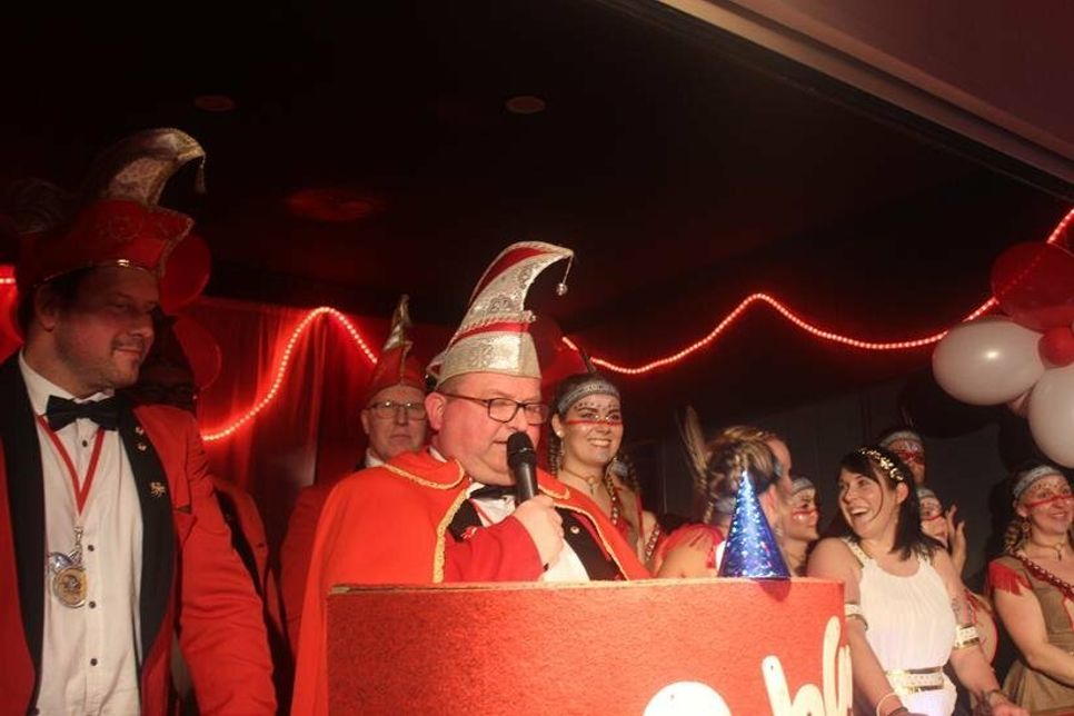 Prinz Heiko II bei der Begrüßung.