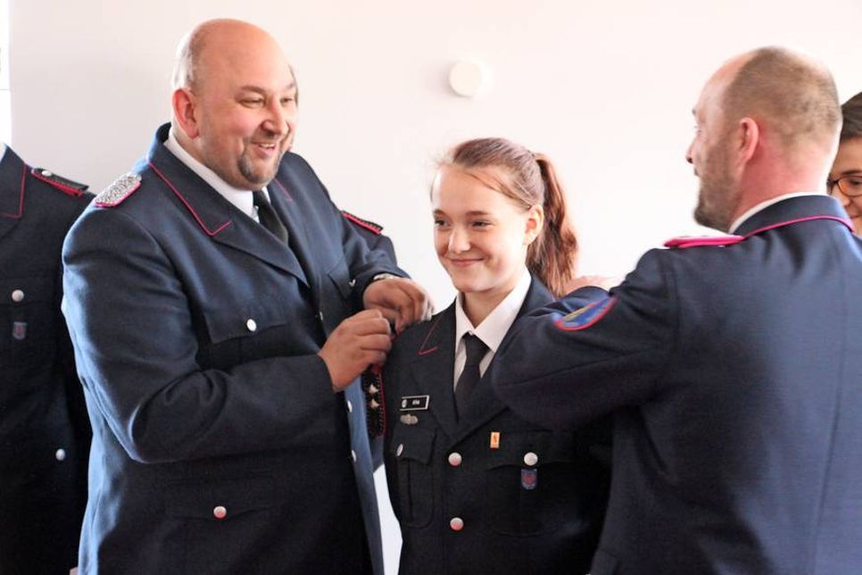 Die neue „Chefin“ bei der Jugendfeuerwehr ist Anna-Lena Fink.