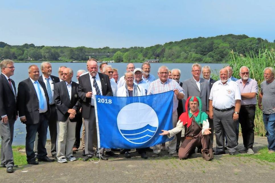 Verleihung Blaue Flagge 2018 für den Sportboothafen Neustadt. (Foto: Jens Heitmoeller)