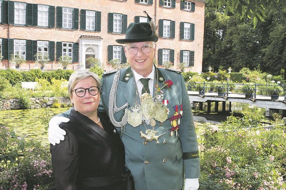 Das Königspaar: Wolfgang und Ilona Nittritz freuen sich auf den Höhepunkt ihres Schützenjahres.