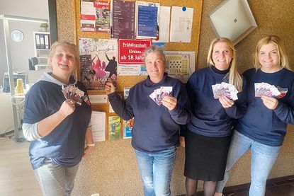 Die vier „TSV-Damen“ freuen sich auf den Verkaufsstart: Silke Claasen (v.l.), Kathrin Manthe, Julia Buß und Wiebke Sindt.