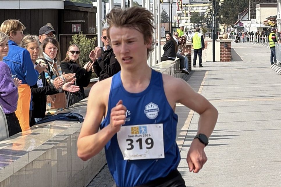 Der Gewinner des ZVO-Energielaufs: Jarle Golecki schaffte die 10 Kilometer in 33:15 Minuten.