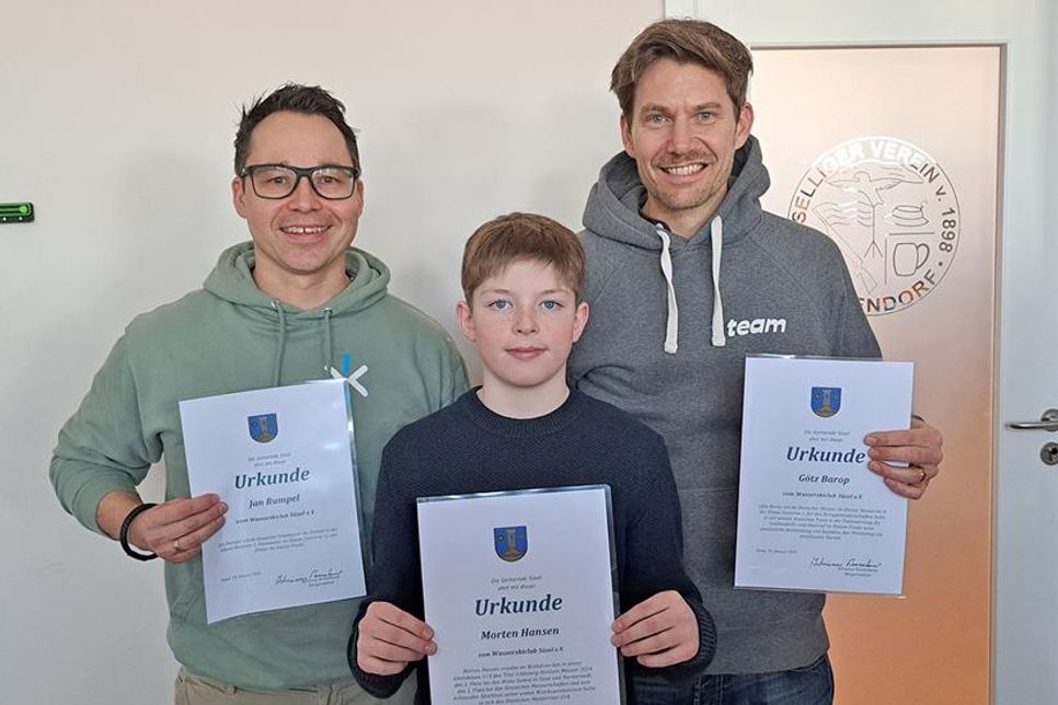 Überzeugten auf Wasserskiern und Wakeboard (v.l.): Jan Rumpel, Morten Hansen und Götz Barop.