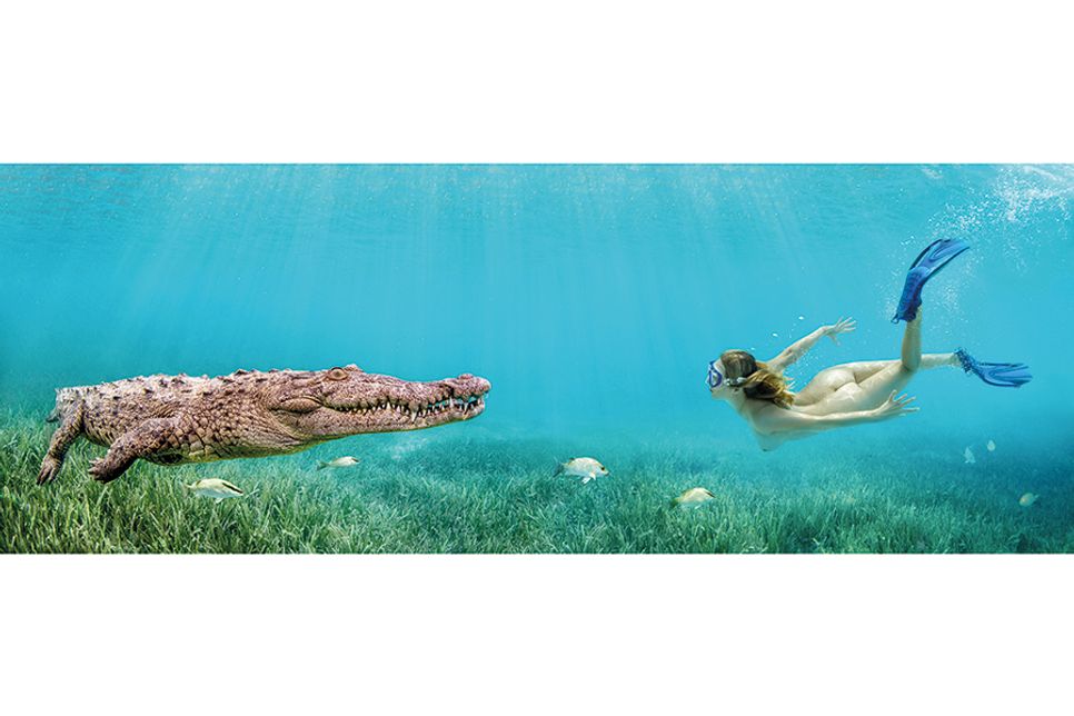 Die Fotografie „Cuban Croc“ mit dem Model Juliette.