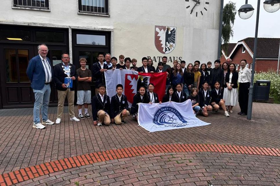 Die jungen Gäste aus China wurden herzlich in Grömitz empfangen.