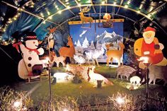 Alljährlich ein echter Hingucker: die Weihnachtsbühne im Ortskern von Sereetz.
