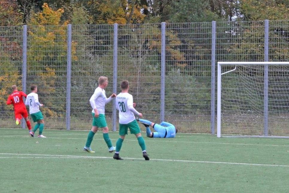 Torjäger Kevin Hübner war für den Siegestreffer zuständig.