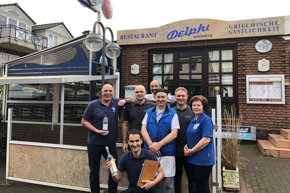 Das Team vom Restaurant „Delphi“.