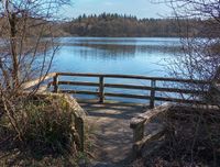 Ruhig und abgeschieden:  die Aussichtsplattform am Oberteich.