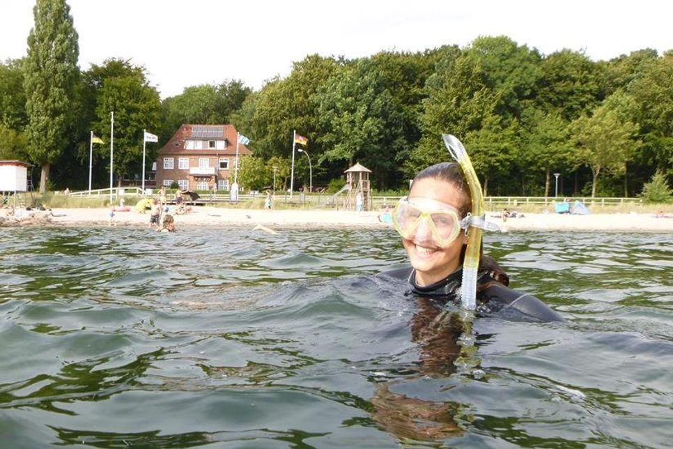Schnorchlerin Svenja Beilfuss.
