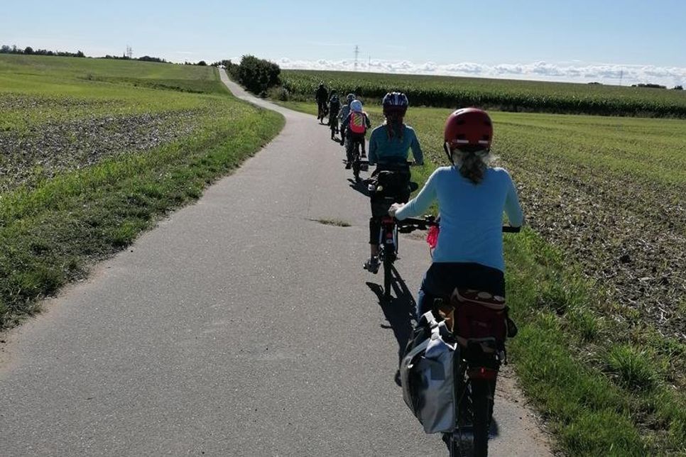 Fast 90 Kilometer sind die Kinder insgesamt geradelt.