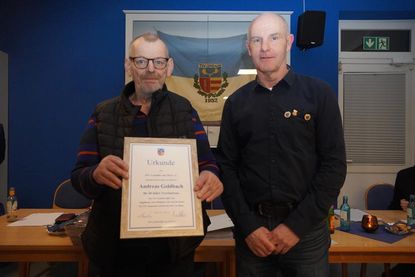 Treue zum Verein: 60 Jahre Andreas Goldbach (lks.) und 50 Jahre Heino Baumann.