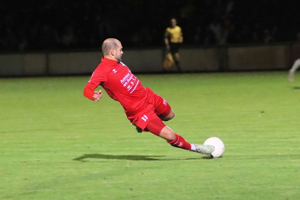 Tim Schüler hatte in der Halbzeit eine Großchance zum Ausgleich.