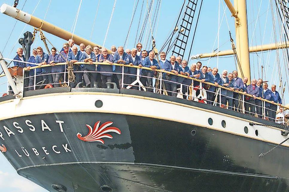 Der Passat Chor feiert am kommenden Wochenende seinen 40. Geburtstag am Kreuzfahrtterminal in Travemünde. (Foto: Vögele)