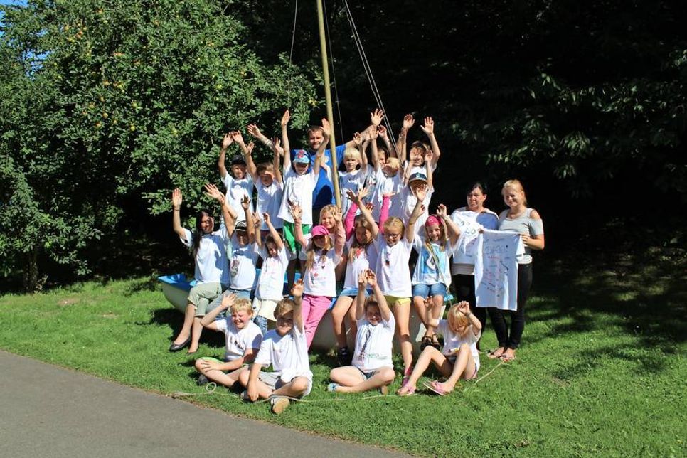 Die Teilnehmer hatten eine Woche Spiel, Spaß und Abenteuer am Plöner See.