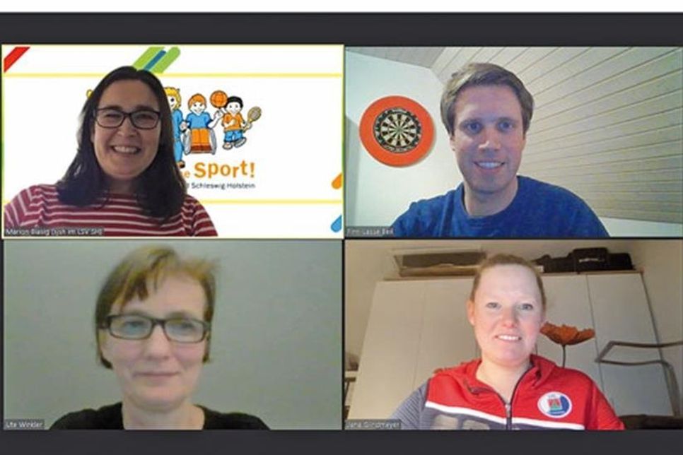 Die neuen BotschafterInnen Marion Blasig und Finn-Lasse Beil (oben) sowie Ute Winkler und Jana Glindmeyer (unten, v. l.).