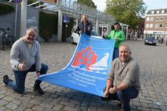 Vorfreude auf den Wintertreff bei Holger Werner, Sven Muchow, Carola Seubert und Klaus Zilian (v. lks.) vom Gewerbeverein. In diesem Jahr ist der Standort ein Stück gen Süden gerückt auf die jetzige Parkfläche beim Mehrzweckgebäude auf dem Markt.