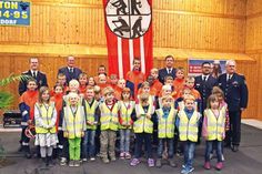 Neue Abteilungen: Kinder- und Jugendfeuerwehr mit David Siegmund (v.l.n.r.), Mark Nitsch, Stefan Gradert, Patrick Bönig und Hartmut Junge. (Foto: Svea Banderob)