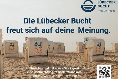 Postkarte für Gäste zur großen Gästebefragung in der Lübecker Bucht. (Foto: www.luebecker-bucht-ostsee.de)